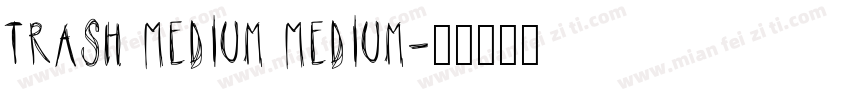 Trash Medium Medium字体转换